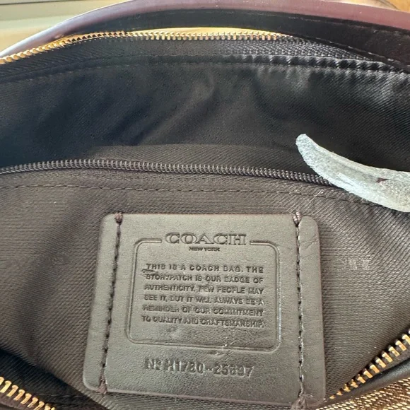 Coach Brown Signature Crossbody Bag ne - Picture 10 of 16